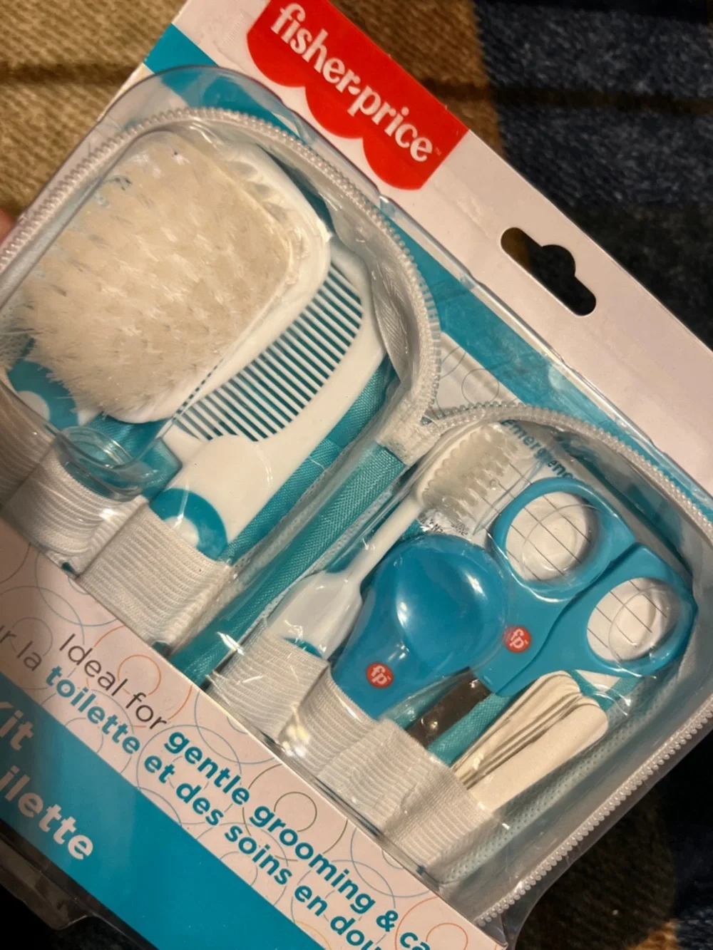 Fisher-Price Baby Grooming Set in Turquoise & White